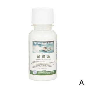 1pc Art Masking Fluid Hite Retaining Liquid Pigment Covering Solution Needle Tube Watercolor White Liquid Watercolor Painting